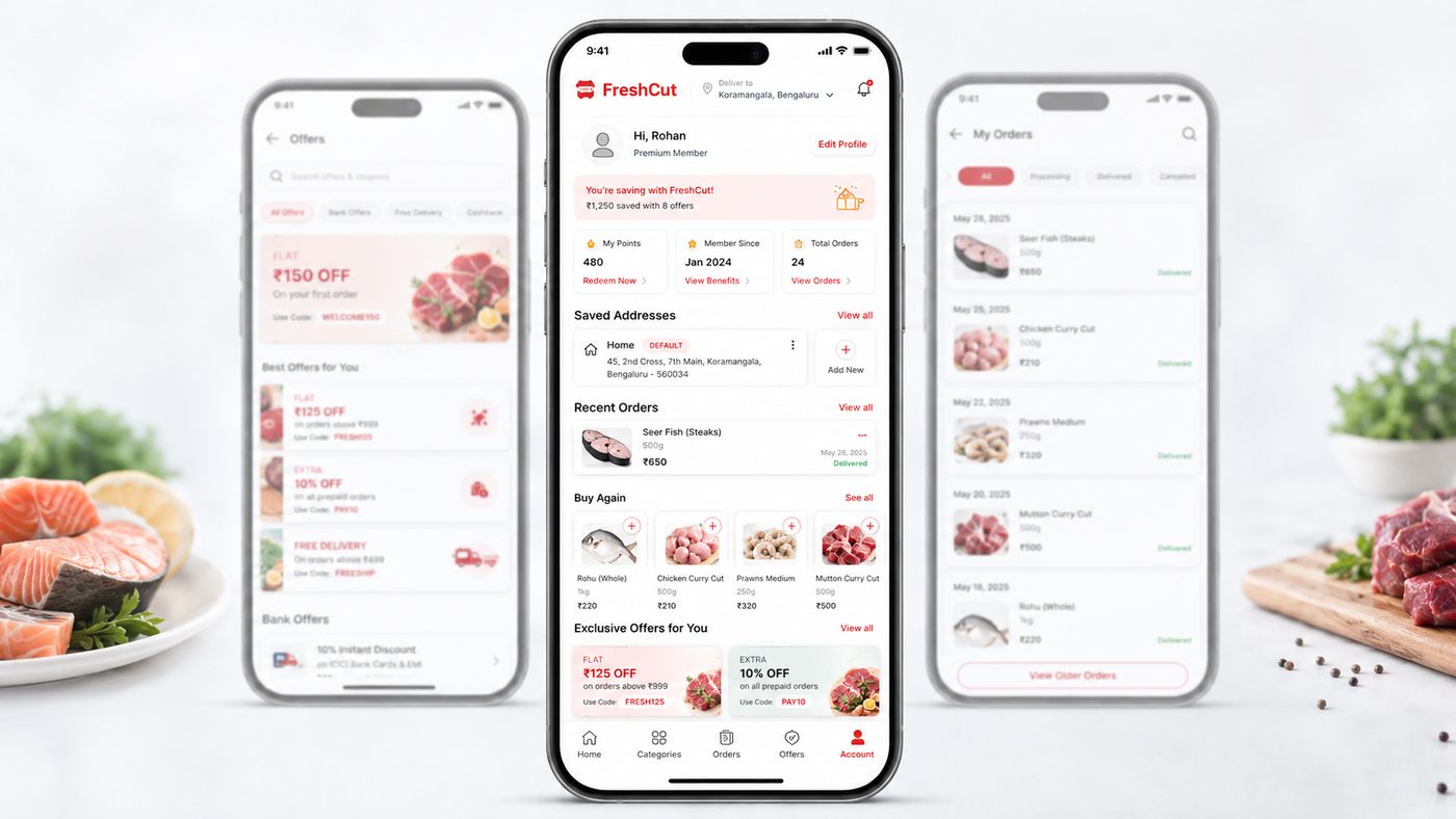 Vendor & rider screen