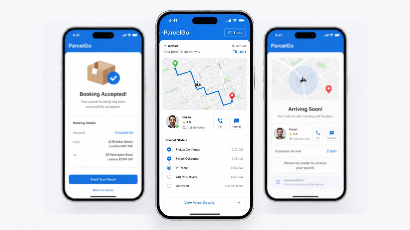 Set pickup & drop screen